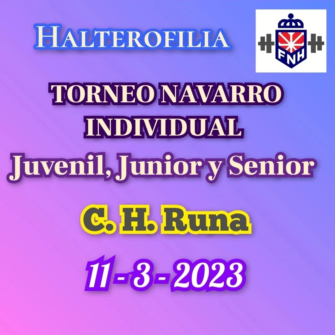 III Campeonato Navarro Individual Máster y Torneo Navarro Individual Juvenil, Júnior y Sénior